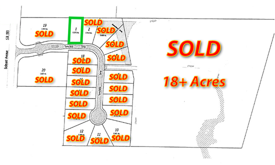 Terra Bella Map - Available Lots